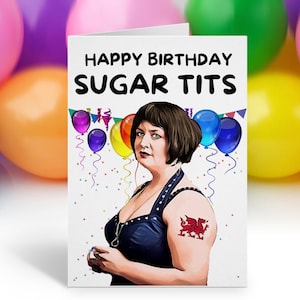 Nessa Happy Birthday Karte, Ruth Jones Bday Karte, Lustige Nessa Zitat Geburtstagskarte, Gavin und Stacey Geburtstagskarte