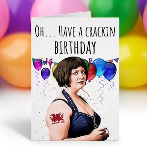 Nessa Verjaardagskaart, Ruth Jones Bday Card, Funny Nessa Quote Birthday Card, Gavin en Stacey Happy Birthday Card