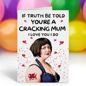 Nessa Happy Birthday Karte, Ruth Jones Bday Karte, Lustige Nessa Zitat Geburtstagskarte, Karte für Mama, Gavin und Stacey Geburtstagskarte