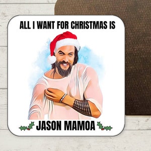 Jason Mamoa Coaster, Jason Mamoa Drink Coasters, Stocking Filler, Secret Santa
