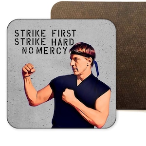Cobra Kai Coaster, Karate Kid Drink Onderzetters, Cobra Kai Gift, Johnny Lawrence Gift