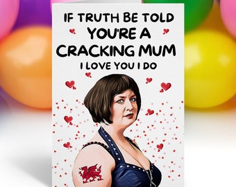 Nessa Happy Birthday Card, Ruth Jones Bday Card, Funny Nessa Quote Birthday Card, Card For Mum, Gavin and Stacey Birthday Card