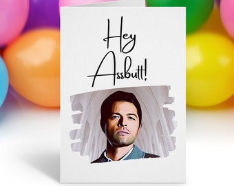 Castiel Birthday Card, Supernatural Show Bday Card, Funny Boyfriend Card, Funny Birthday Card, Rude and Funny Card, Happy Birthday Card