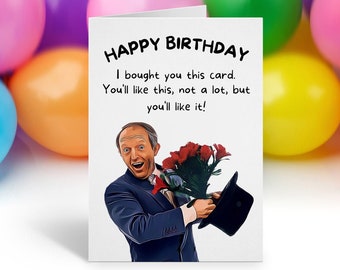Paul Daniels Birthday Card, Funny Birthday Card, Happy Birthday Card, Funny Greeting Cards, Joke Birthday Card
