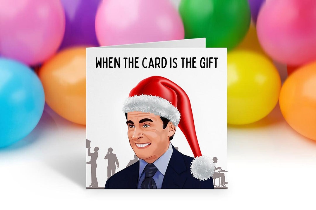 Michael Scott Christmas Card the Office Christmas Card Funny Etsy UK
