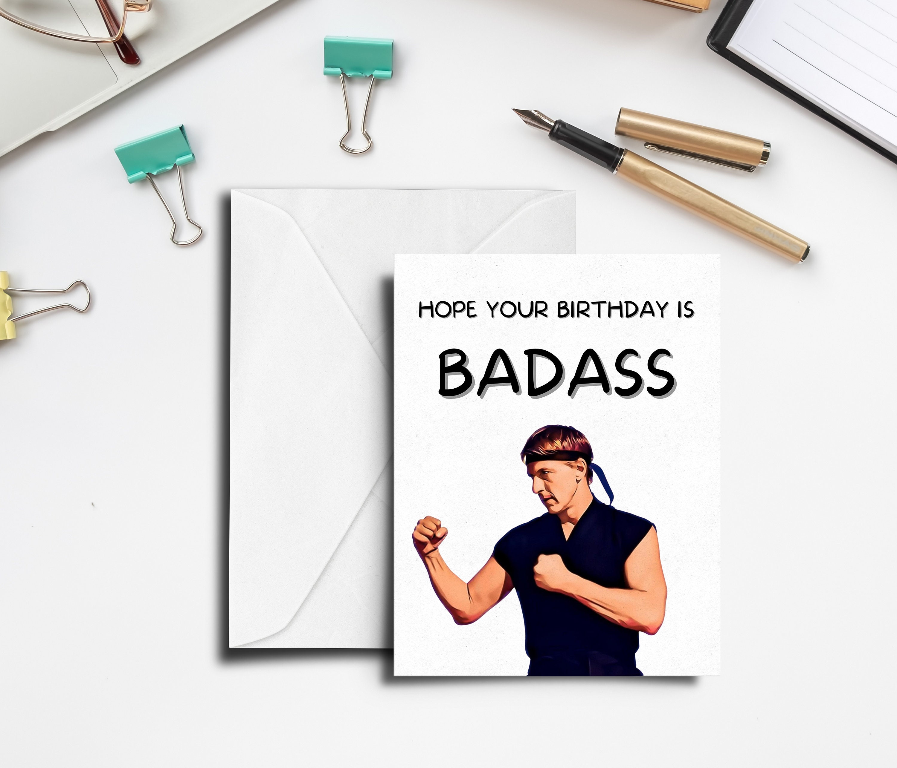 Cobra Kai Birthday Card Johnny Lawrance Bday Card Funny Etsy UK