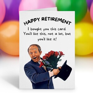 Carte de retraite Paul Daniels, Carte de départ drôle, Carte de bonne chance, Carte d’adieu