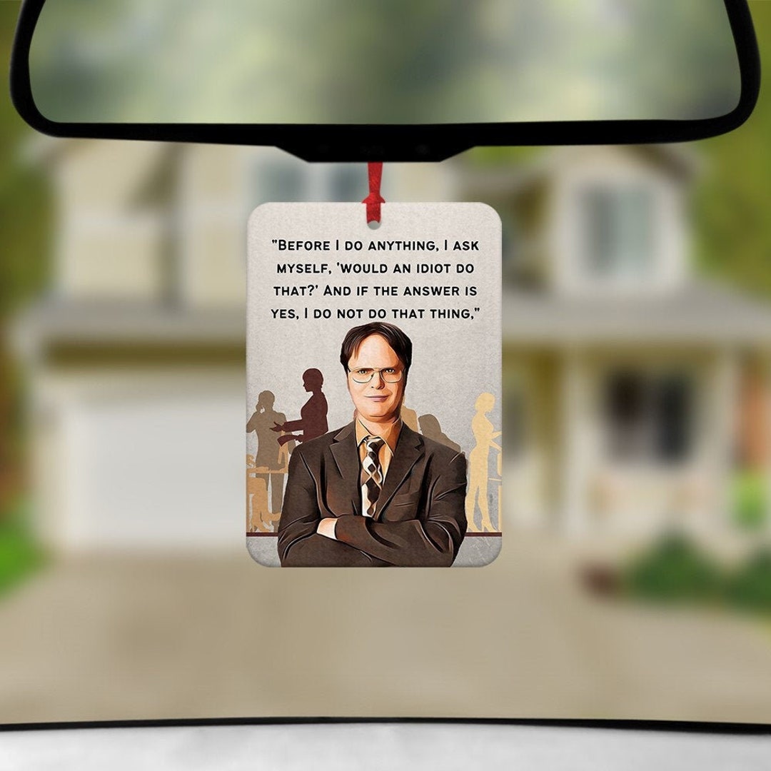 Dwight Schrute Air Freshener the Office Car Freshener Dwight Etsy UK