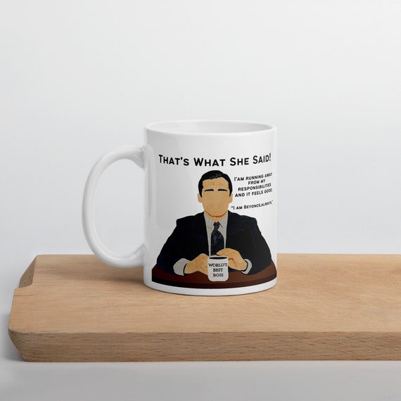 Michael Scott Mug, The Office TV Show, The Office Mug, Michael Scott  Quotes, The Office Show Gifts, Prison Mike Mug -  Italia