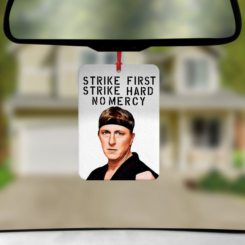 Cobra Kai Car Freshener, Johnny Lawrence Car Air Freshener, Karate Kid Car Freshie, Funny Car Air Freshener image 1