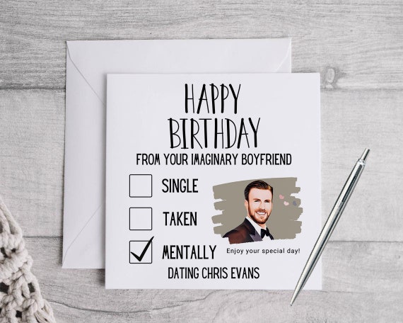 Tarjeta de cumpleaños de Chris Evans tarjeta de Chris Evans de chris evans Tarjeta de cumpleaños de Chris Evans tarjeta de Chris Evans