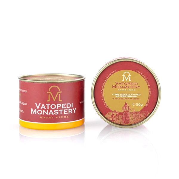 Encens monastique pur du Mont Athos avec la recette traditionnelle authentique 50 gr