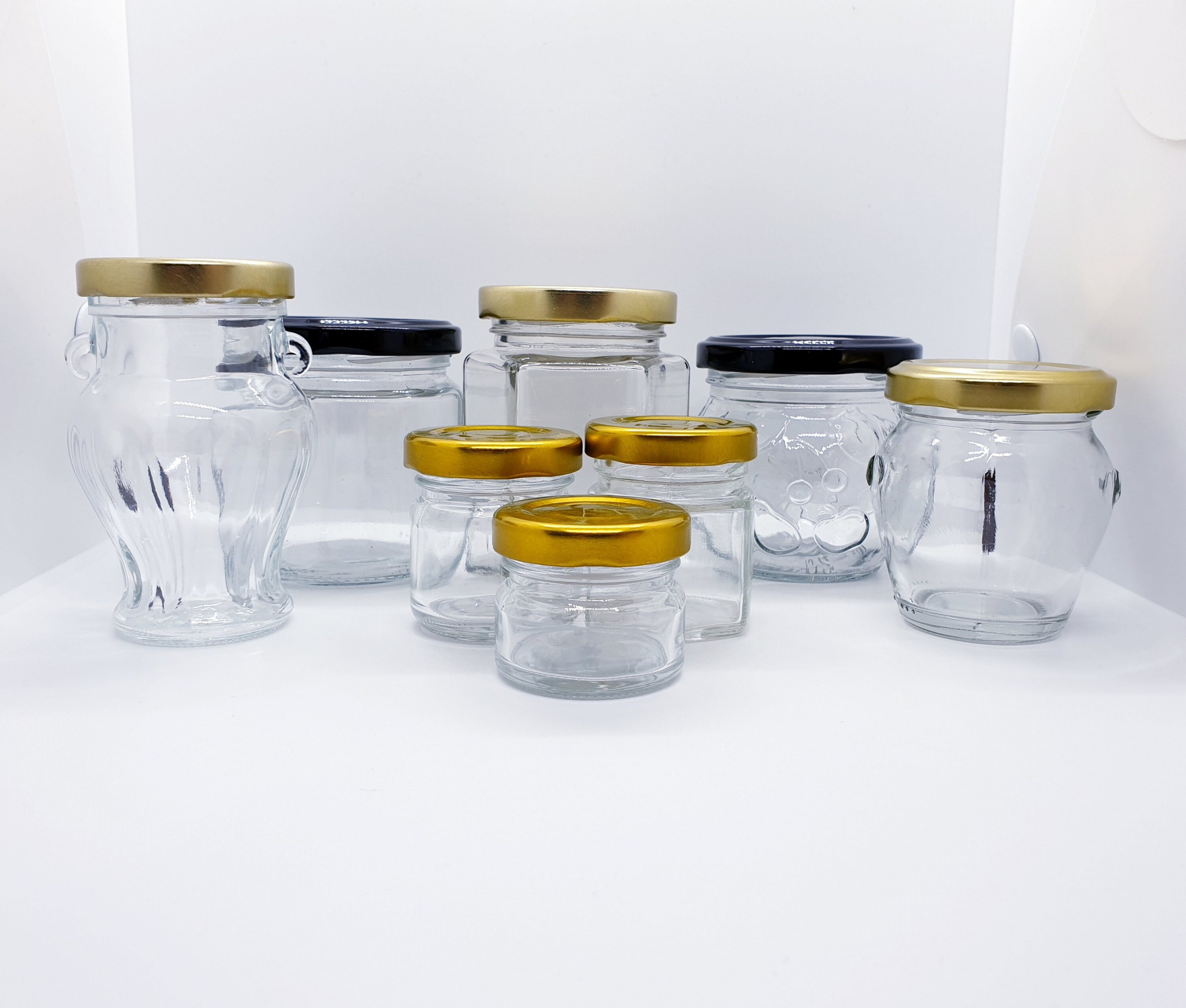 Glass Jam Honey Marmelade Preserve Pickling Jars with lids Etsy