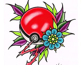Pokeball - Kunstdruck