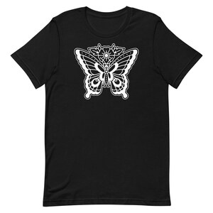 Traditional Butterfly Tattoo (Light) - Short-Sleeve Unisex T-Shirt
