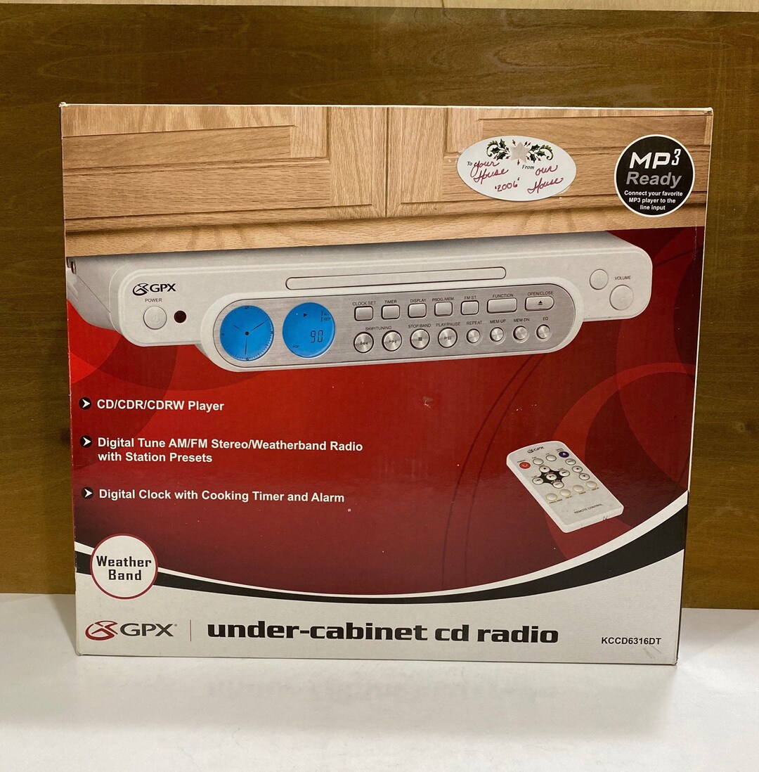 Vintage Under Cabinet CD and Radio / Vintage GPX Under-cabinet - Etsy