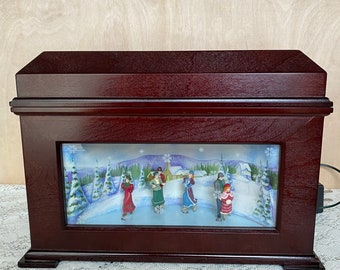 Personalized 13 in. Animated Heirloom Music Box – Mr. Christmas