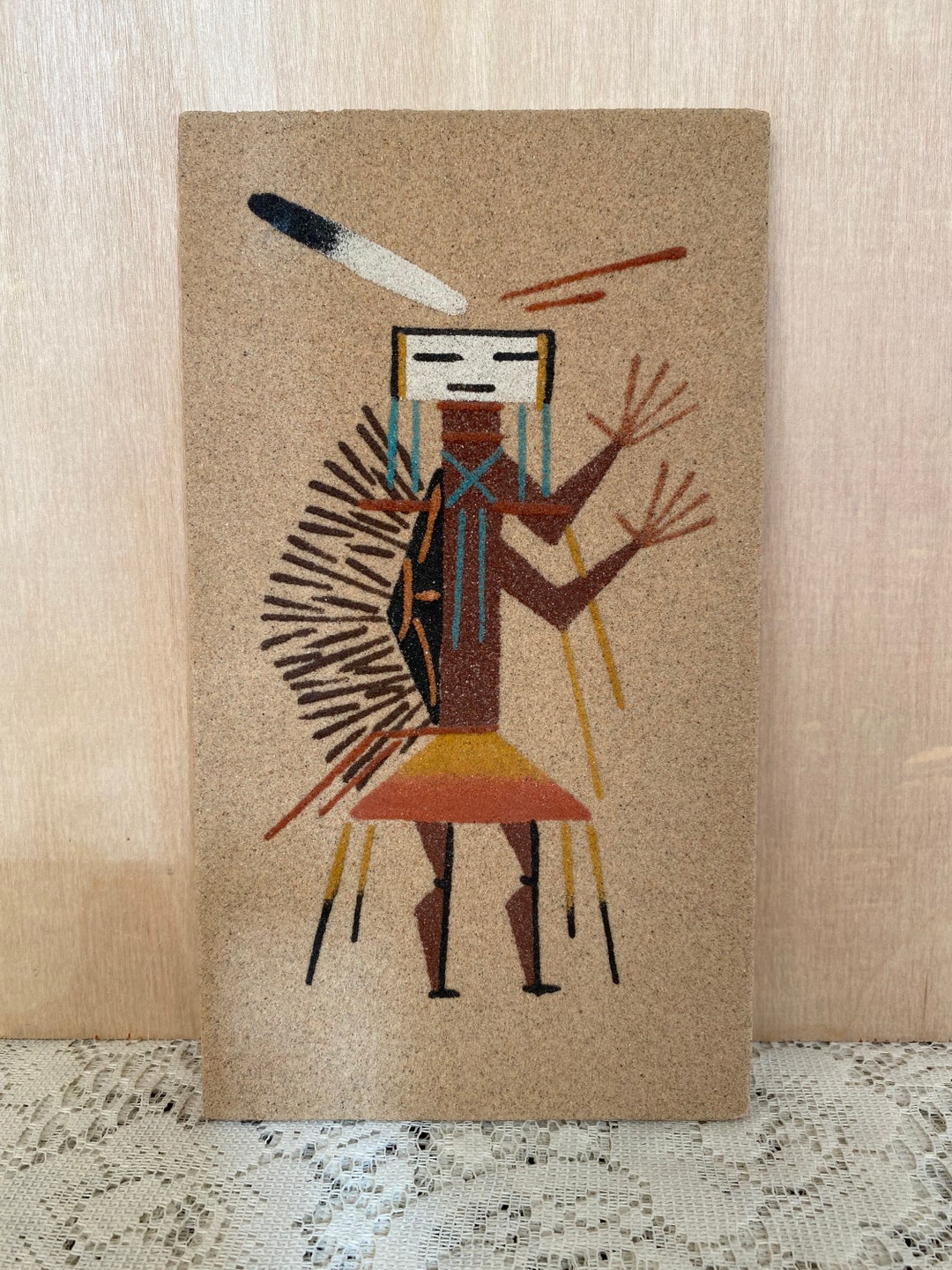 Native American Sand Art Navajo Sand Painting Etsy