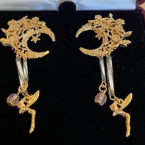 Kirks Folly Celestial, Moon & Star Dangling Earrings