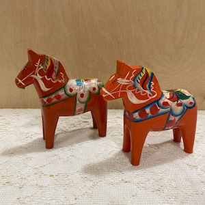 Dala Horse Figurines Swedish wooden figures