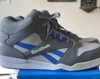 Reebok Shoes Composite Toe Classic High-Top in Wide Grey Blue