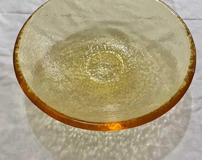 Fire and Light Recycled Glass Bowl. 11 Around / Thick Recycled Glass