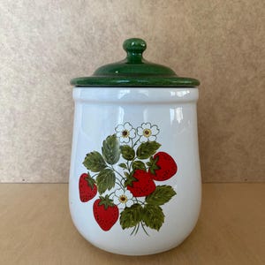 Strawberry Ceramic Canister by McCoy