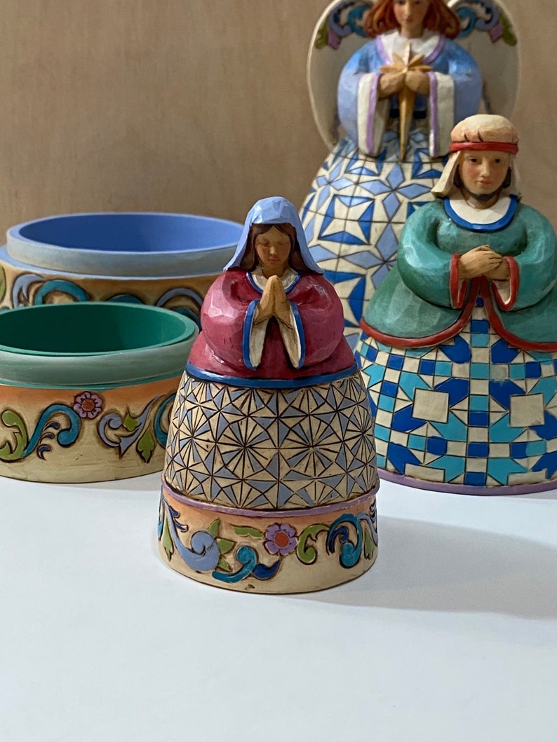 Jim Shore Heartwood Creek Nativity Nesting Boxes Set 4 Etsy