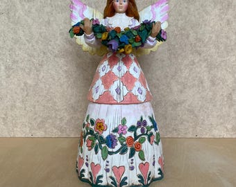 Jim Shore Heartwood Creek Enesco &quot;Angel of Gratefulness&quot; Statue Figurine