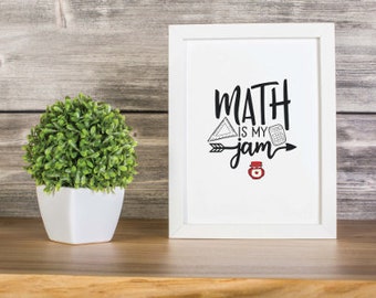 Math Classroom Decor Back to School Home Decor Math Poster | Etsy