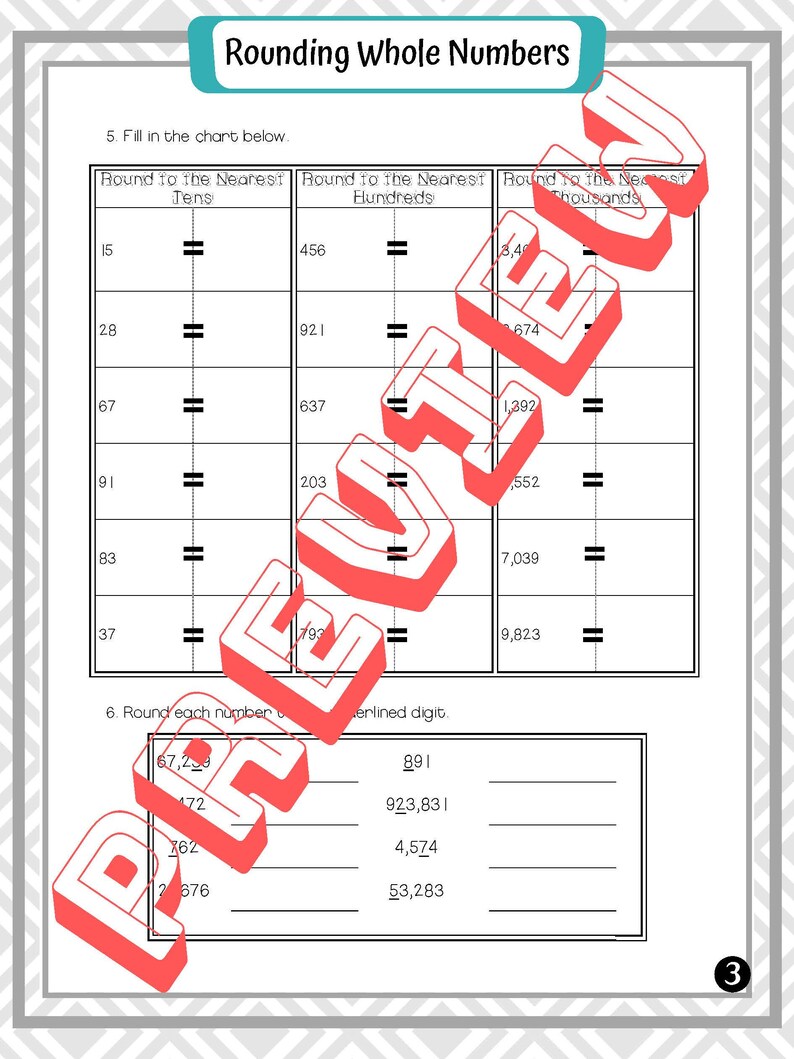 Math Worksheet, Homeschool Printable Place Value Worksheet | Math ...