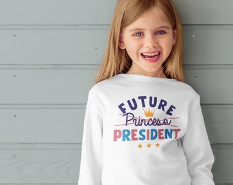 Future President Kids Youth Long Sleeve Shirt, Youth Feminist Feminism Kids Tee