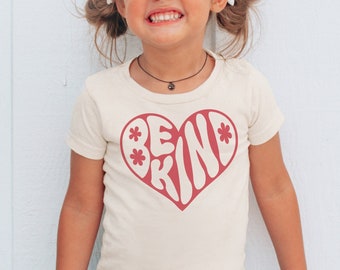 Heart Be Kind Toddler & Kids Youth T-Shirt, Kids Be Kind Shirt, Youth Kindness Shirt, Kids Diversity Tee, Kids Graphic Tee