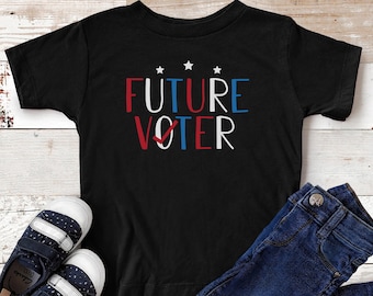 Future Voter Toddler & Kids Youth T-Shirt, Cute Children's 2020 Election Political Republican Democrat Kids Tee