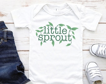Little Sprout Baby Bodysuit, Infant Bodysuit, Funny Baby Outfit, Baby Shower Funny Bodysuit Gift