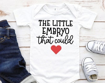 The Little Embryo That Could Baby Bodysuit, Infant Bodysuit, Cute IVF In-Vitro Baby Outfit, Baby Shower Funny Bodysuit Gift