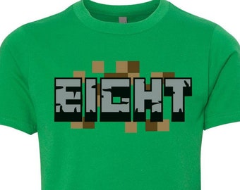 Minecraft Birthday Shirt Etsy