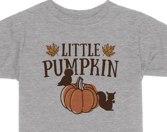 Little Pumpkin Fall Toddler & Kids Youth T-Shirt, Cute Pumpkin Spice Pumpkin Patch Kids Outfit, Youth Graphic Tee
