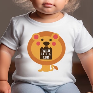 Wild Little Cub Toddler & Kids Youth T-Shirt, Kids Animal Shirt, Kids Zoo Shirt, Safari Shirt, Kids Animal Lover Graphic Tee
