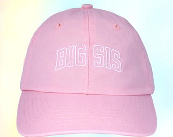 Big Sis Youth Embroidered Hat, Kids Hat, Big Sister Hat, Big Sis New Baby Announcement