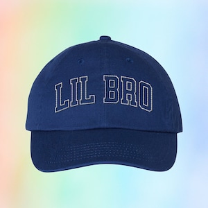 Lil Bro Youth Embroidered Hat, Kids Hat, Little Bro Hat, Little Bro New Baby Announcement