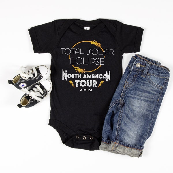 Total Solar Eclipse North American Tour Baby Bodysuit, Cute Eclipse Infant One Piece, Cute Baby Outfit, Baby Shower Gift