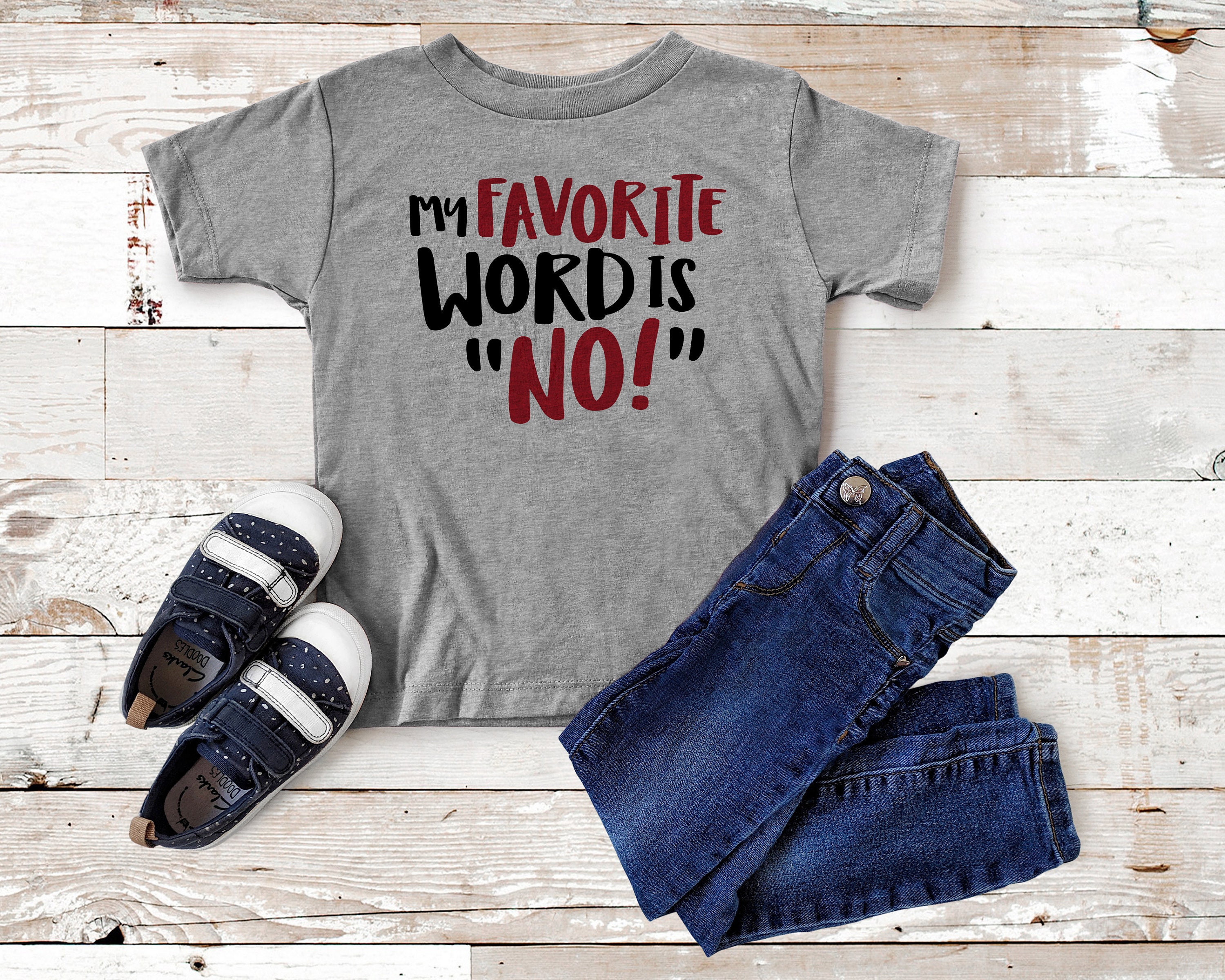 T-shirt, Graphic Tiny Cute Funny Toddler Tee & Kids Youth Etsy - No Word My Toddler Teenager Sassy is Favorite