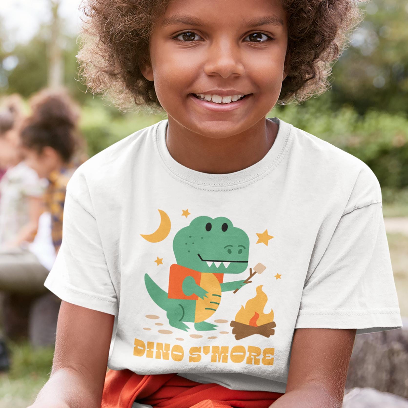 Dino S'more Toddler & Kids Youth T-shirt, Dino Tees, Kids