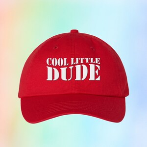 Cool Little Dude Youth Embroidered Hat, Kids Hat, Funny Kids Hat, Cute Kids Hat
