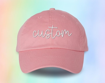 Custom Kids Name Script Youth Embroidered Hat | Personalized Embroidered Youth Hat, Cute Name Kids Cap, Unique Gift for Kids
