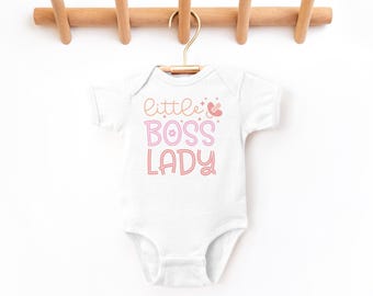 Little Boss Lady Baby Infant Bodysuit, Cute New Baby Gift, Funny Silly Baby Bodysuit, Baby Bodysuit Outfit,  Baby Outfit