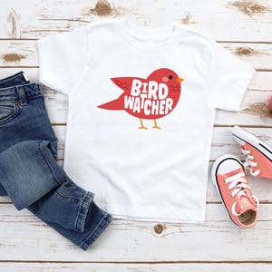 Bird Watcher Toddler & Kids Youth T-Shirt, Youth Bird Shirt, Cute Kid Who Loves Birds Gift