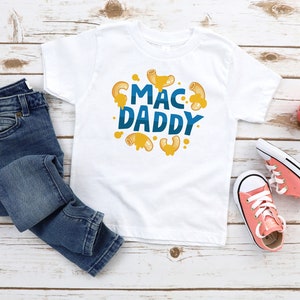 Mac Daddy Toddler & Kids Youth T-Shirt, Cute Kids Macaroni and Cheese Lover Graphic Tee