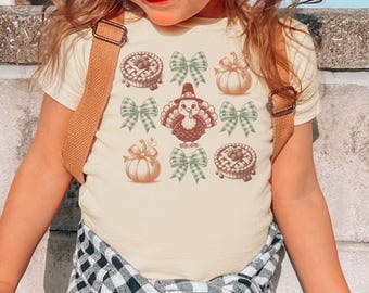 Cute Turkey Thanksgiving Toddler Youth and Baby Shirt, Toddler Thanksgiving Shirt, Thanksgiving Baby Outfit